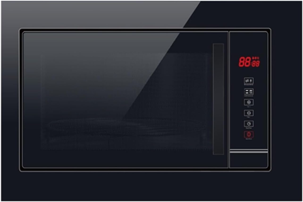 Black Glass 20L LED Display Built-in Microwave Oven