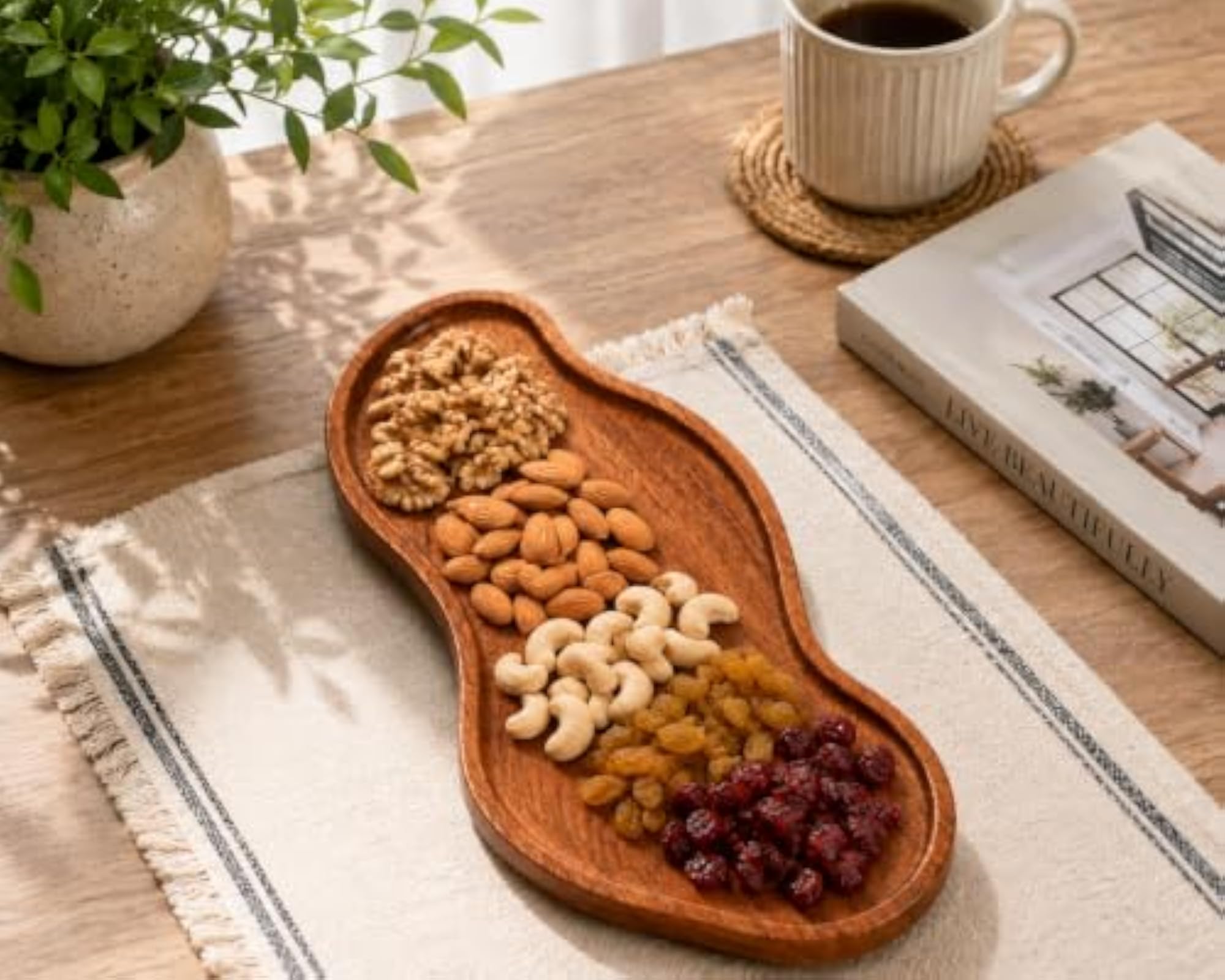 Mango Kidney Shaped Jewelry Tray for Home Decor