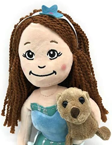 Miniatura 2 de The Petting Zoo Muñeca de sirena con animal de peluche de león marino, gran regalo para niñas, muñeca de peluche de sirena con juguete de peluche de