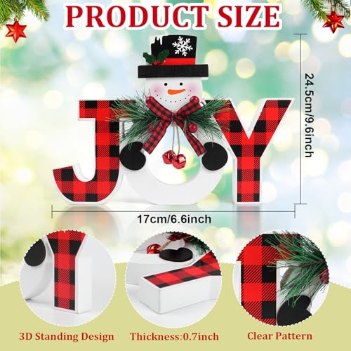 Christmas-Table-Decorations-Wooden-Joy-Table-Centerpieces-Snowman-Table-Sign-Standing-Tabletop-Merry-Christmas-Decoration-for-Holiday-Office-Desk-Tiered-Tray-Party-Shelf-Decorations-Farmhouse-Winter Christmas Table Decorations Wooden Joy Table Centerpieces Snowman Table Sign Standing Tabletop Merry Christmas Decoration for Holiday Office Desk Tiered Tray Party Shelf Decorations Farmhouse Winter