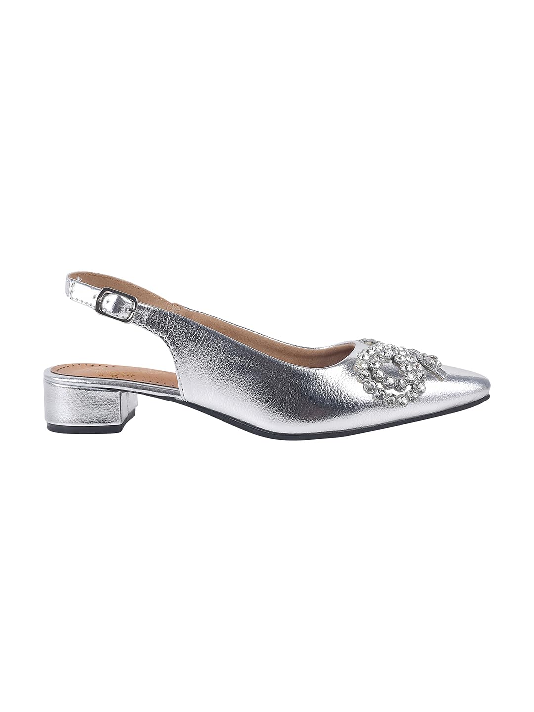 stylestry Rhinstone Buckle Pointed Toe Stylish Pumps for Women & Girls-picture-38