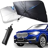 Faltbares Design – Schnell & Platzsparend verstauen: Dieser Sonnenschutz lässt sich blitzschnell zusammenklappen und platzsparend im Kofferraum oder der Türablage verstauen. Ideal für unterwegs, einfach zu handhaben – ein praktisches Accessoire für Autofahrer, die Komfort und Ordnung schätzen