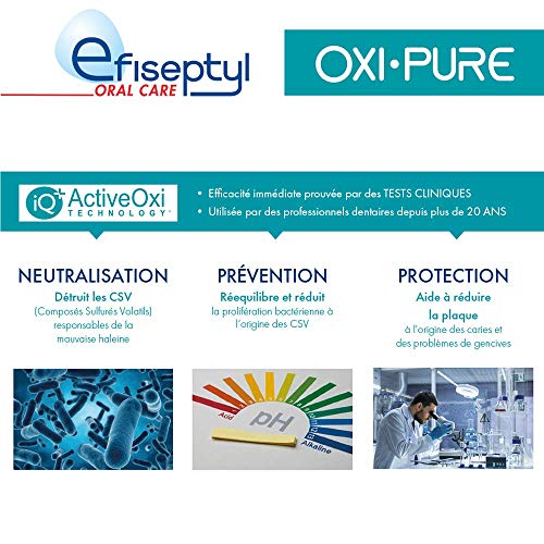 Efiseptyl - Mundspray zum Schutz von Mundgeruch Oxi-Pure – frischer Atem 12 Stunden – Wirksamkeit nachgewiesen – ohne Zucker und ohne Alkohol – 9 ml – Bild 6