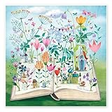 Buchgarten Poster von Mila Marquis 50 x 50 cm Bunt 