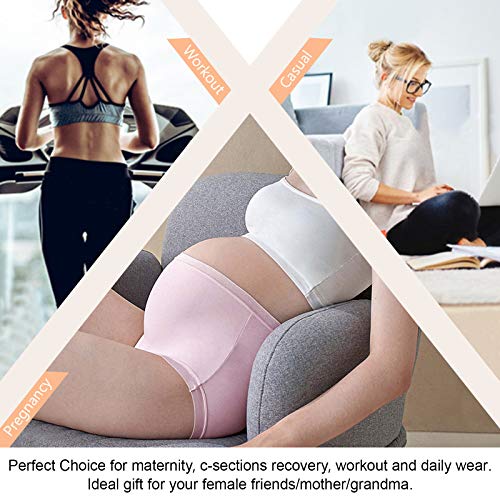 Image of Women's High Waist Cotton Underwear - Soft, Super Stretchy Briefs, Full Coverage Panties