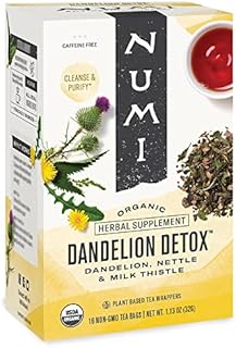Numi Organic Tea Dandelion Detox, 16 Count (Pack of 3)
