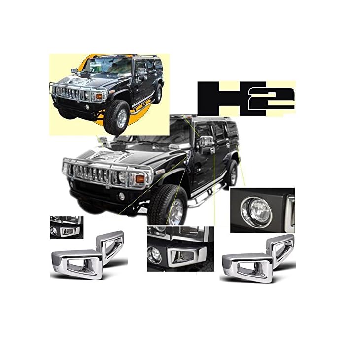 Buy Hummer H2 H2 H 2 Chrome Bumper Corner Cover Trim Frame Covers Set