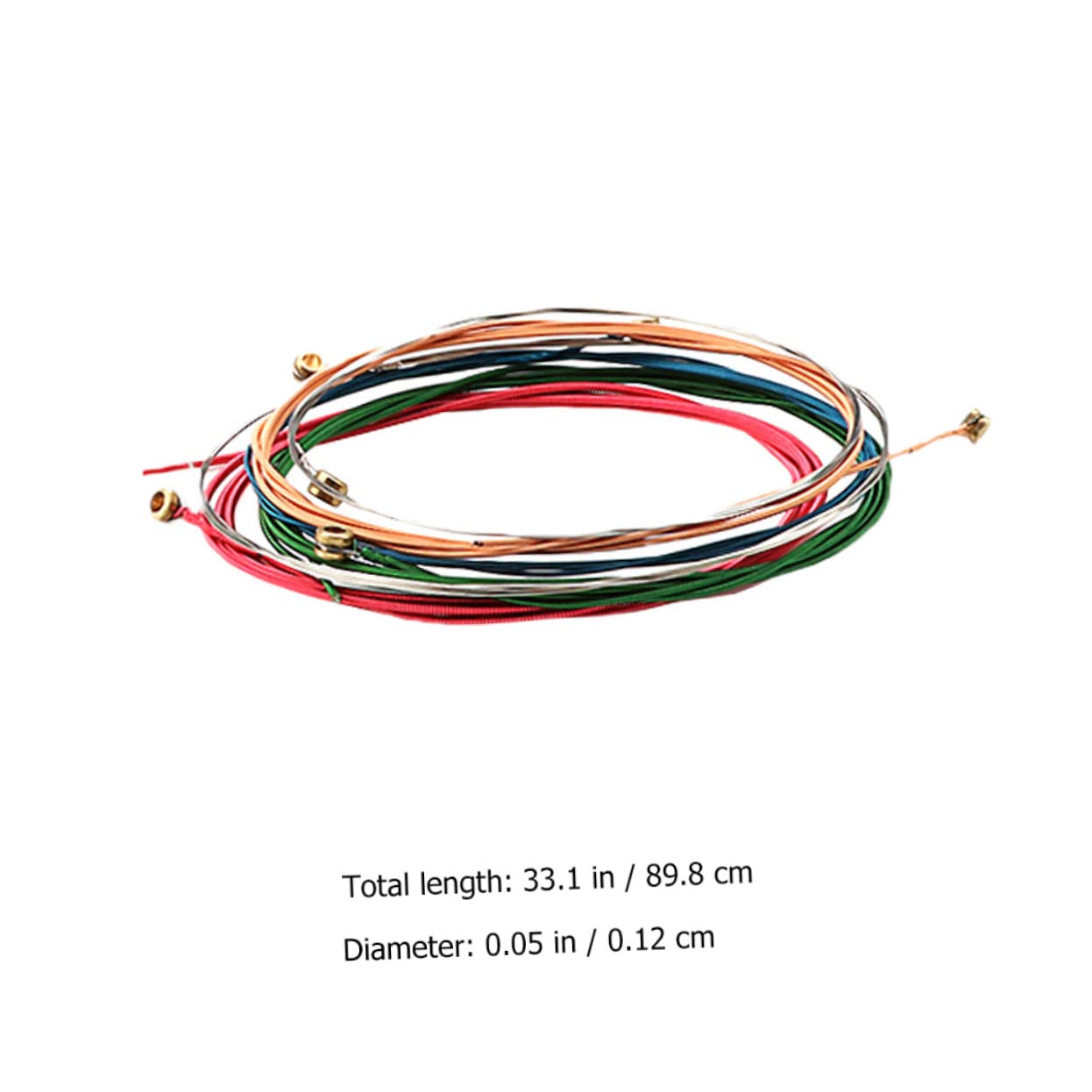 BESTonZON 30 Stk Gitarrensaiten acoustic guitar strings akustikgitarre saiten homeatic Gitarrenparts Musikzubehör Gitarrenversorgung Folk-Gitarren-Versorgung Ukulele Metall Komponente Stahl