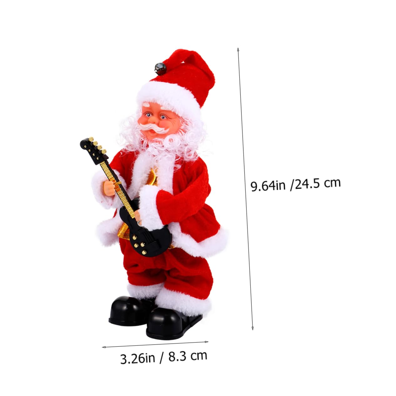 Abaodam Muñeco de Papá Noel Eléctrico Musical para Navidad Movimiento y Batería, Juguete de Plástico y Tela Adecuado para Sala y Niños Varios Estilos