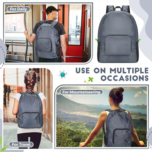 Image of Eccliy 50 Pack Backpacks in Bulk 17 Inches Wholesale Back Pack Basic Backpack for adult Lightweight Outdoor Travel Bookbags(Gray)