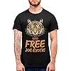 Purple Print House Free Joe Exotic T Shirt Tiger Cat Novelty Funny T Shirts for Men Tiger Baskin Big Cat Carole Top, XL - Mens, Black #3