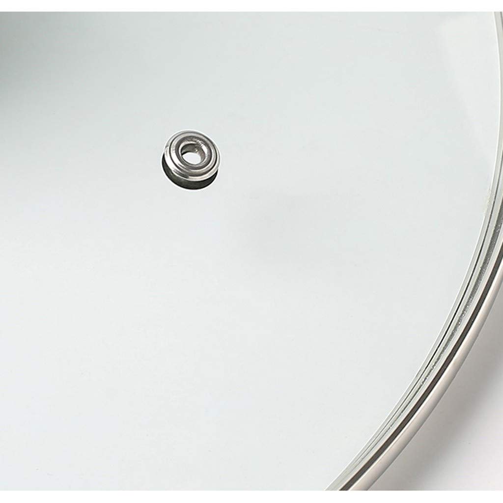 Coperchio,Coperchio in Vetro/Inox/Alluminio,Coperchi per pentole Coperchio per padella in vetro temperato Coperchio per padella per cottura a vapore Coperchio per padella trasparente per uso