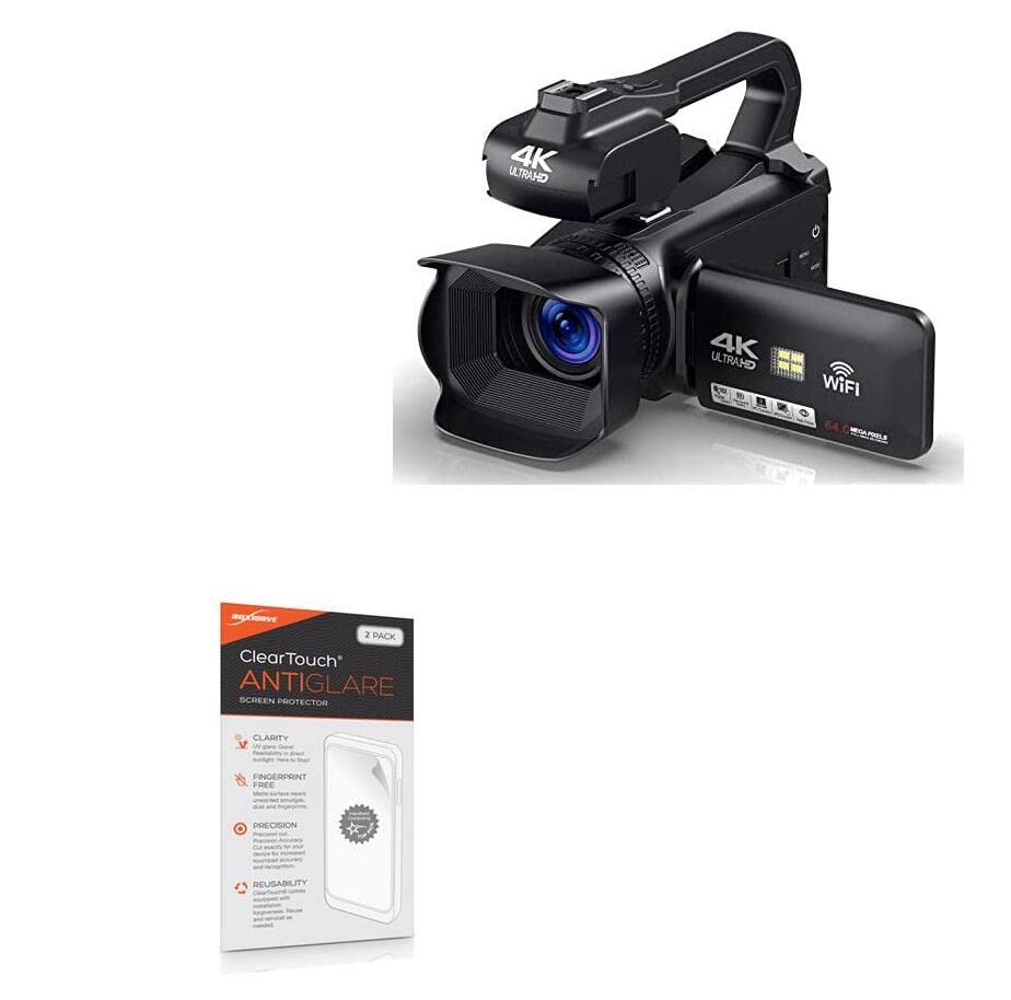 BoxWave Screen Protector Compatible with JLANDA Video Camera Camcorder (4 in) - ClearTouch Anti-Glare (2-Pack), Anti-Fingerprint Matte Film Skin