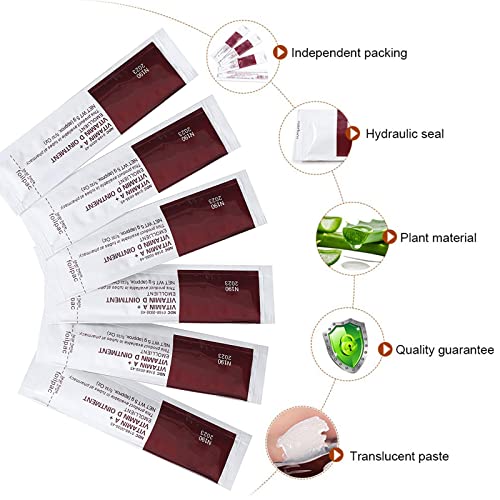 Microblading Aftercare Ointment, Beoncall 150Pcs Tattoo Aftercare Ointment Vitamin A & D Anti Scar Repair Gel, Tattoo Aftercare Scar Repair Cream For Body Art Permanent Makeup Microblading Supplies #TOP2