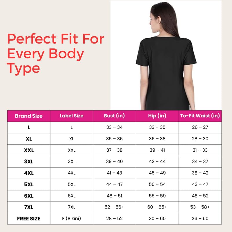 FILMAX® Originals Women Spandex Lycra Solid T-Shirt & Tights Set Swimming Costume (4682x4686_Black & Caramel_7XL) 1
