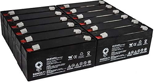 SPSBrand 6V 3.2Ah (Termina LT1) Replacement Battery for Digitron Scales 1120A (12 Pack)