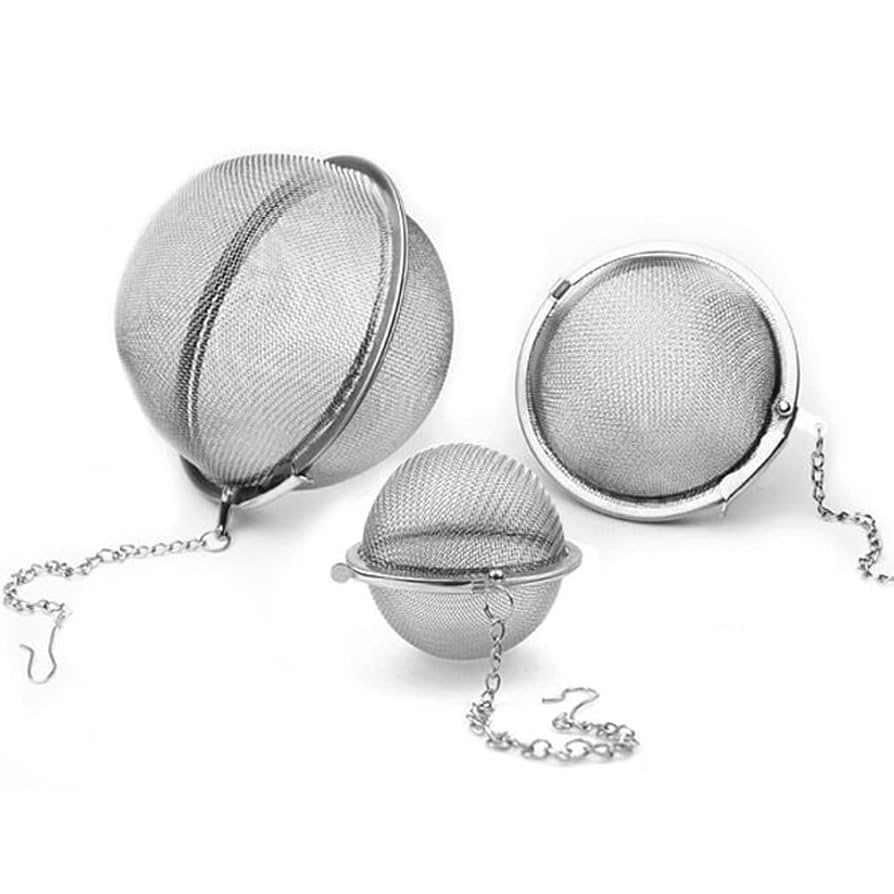 茶器 Amazon.com: 不銹鋼網狀茶球超細網眼茶浸泡器適用於鬆散的葉茶濾