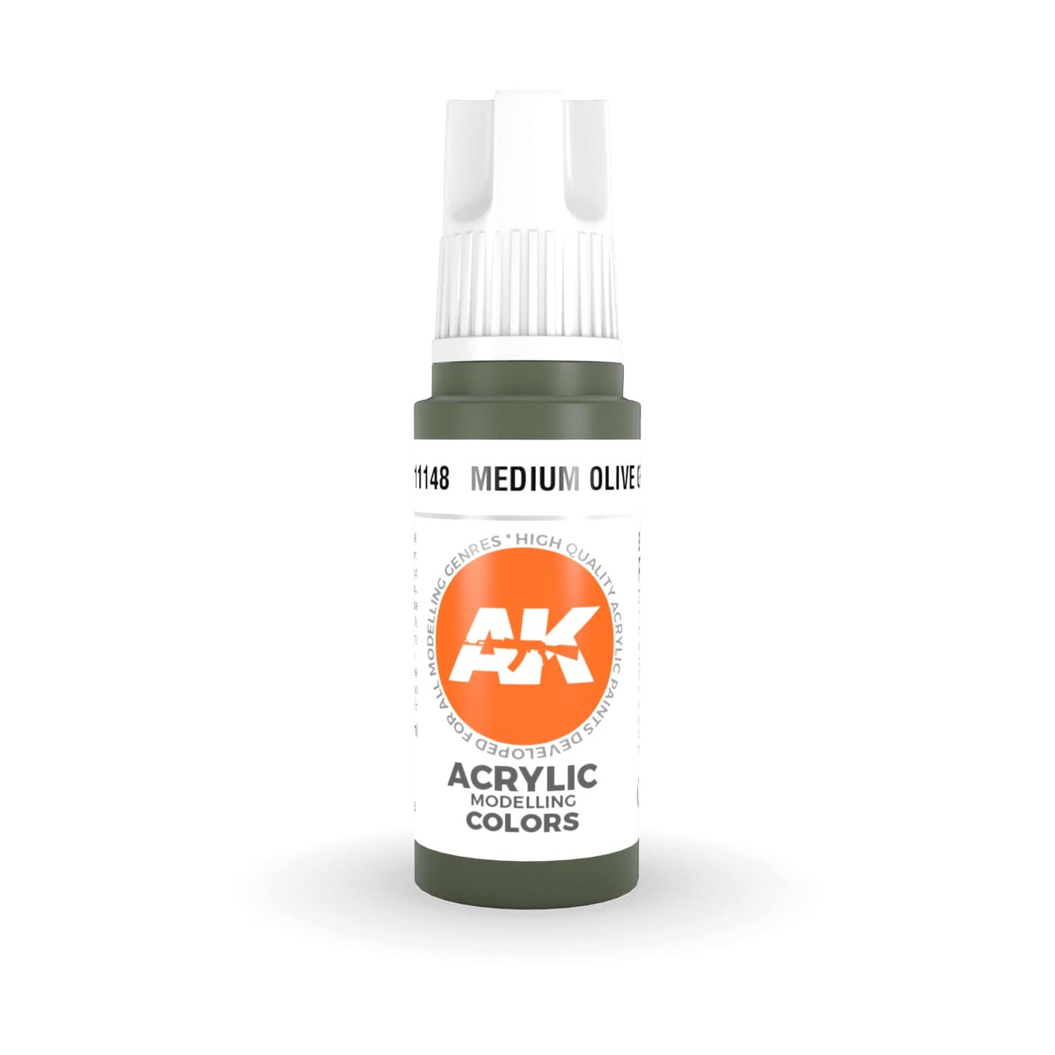 Ak Interactive Green Ak11148 Medium Olive 17Ml