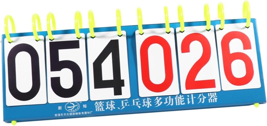 balacoo 1Pc Portable Sports Games Score Flipper Durable Basketball Scoreboard for Table Tennis Badminton Volleyball and More Convenient and Highly Visible Design