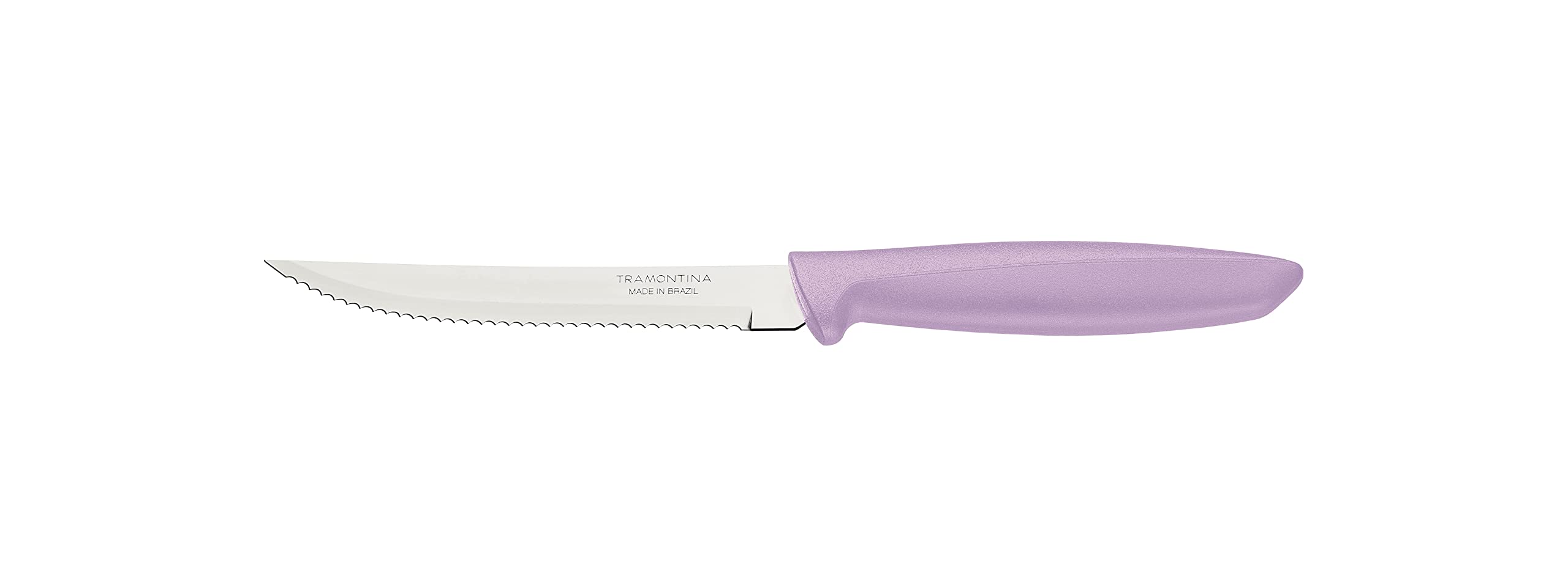 Tramontina Plenus 5 Inches Steak and Fruit Knife with Stainless Steel Blade and Purple Polypropylene Handle