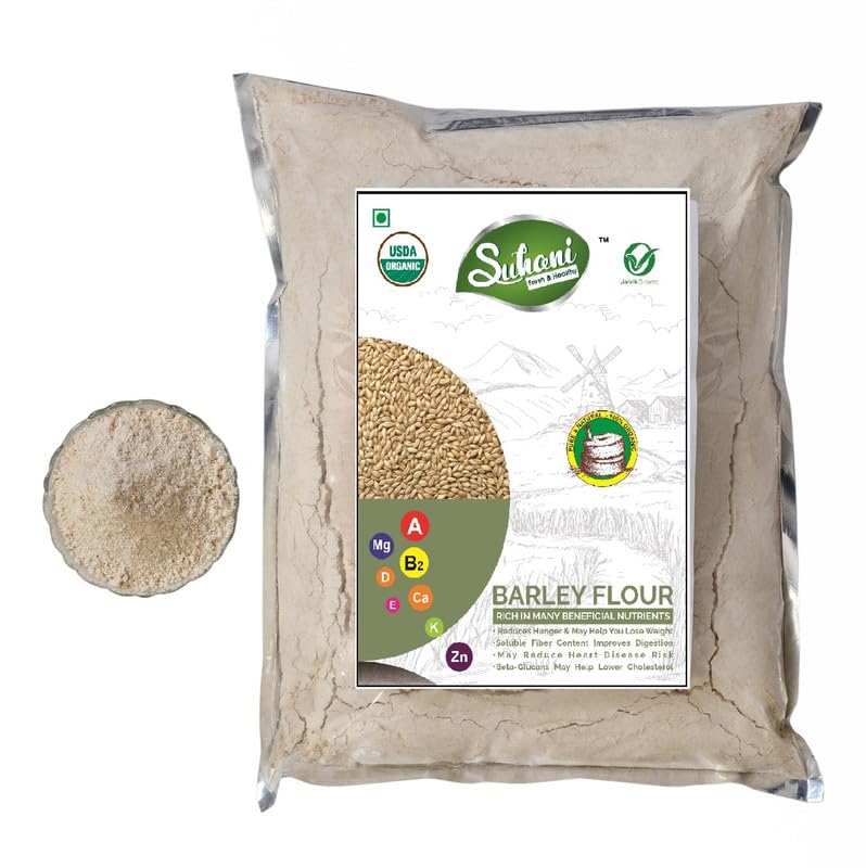 Image of Eywa Seeds & Exports Pvt Ltd Organic Barley Flour (Jav Flour) (15 Kg) For Eating And Cooking | Produce Of India From Organic Farms By (Suhani) Eywa