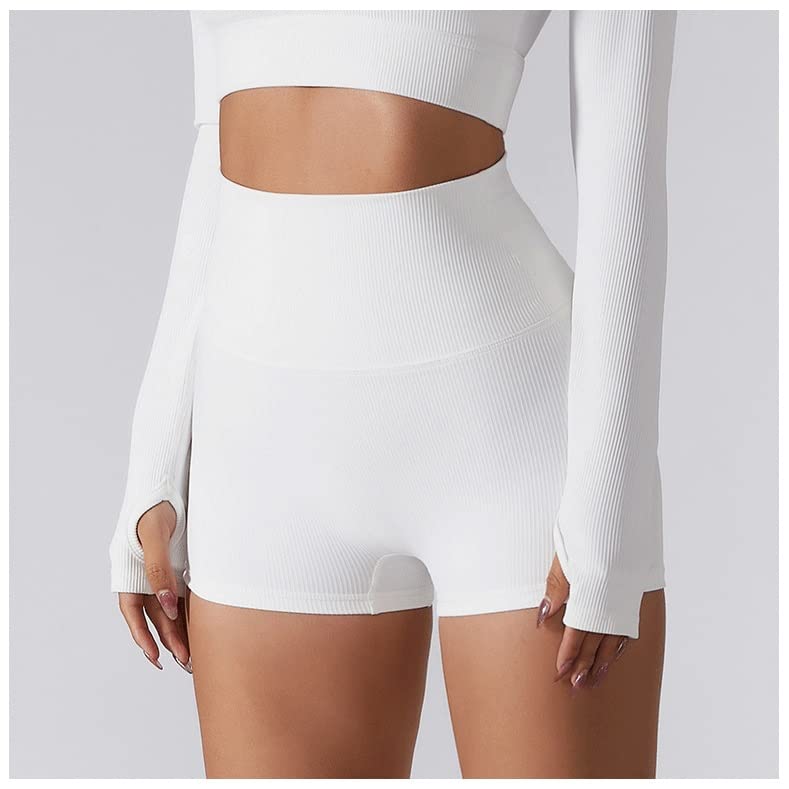 Shorts de yoga elásticos de cintura alta para tus entrenamientos en el gimnasio 2