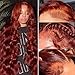 Bonhaar Human Hair Wig Reddish Brown 30 Inch 13x6 Lace Front Wigs Human Hair 33# Body Wave Wigs 180% Density Pre Plucked for Women Auburn Brown Wig