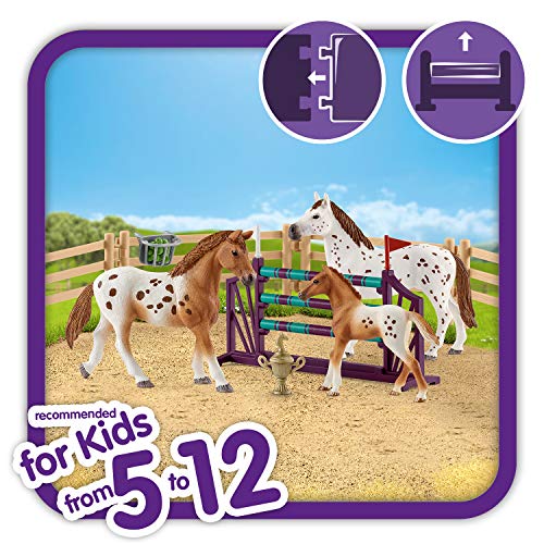 Schleich 42433 - Horse Club Lisas Turnier-Training & 42434 - Pferdekoppel mit Eingangstor – Bild 5
