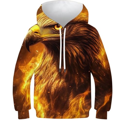 Sweat à capuche enfants vêtement 3 pièces aigle flamboyant évite le casse-tête du matin
