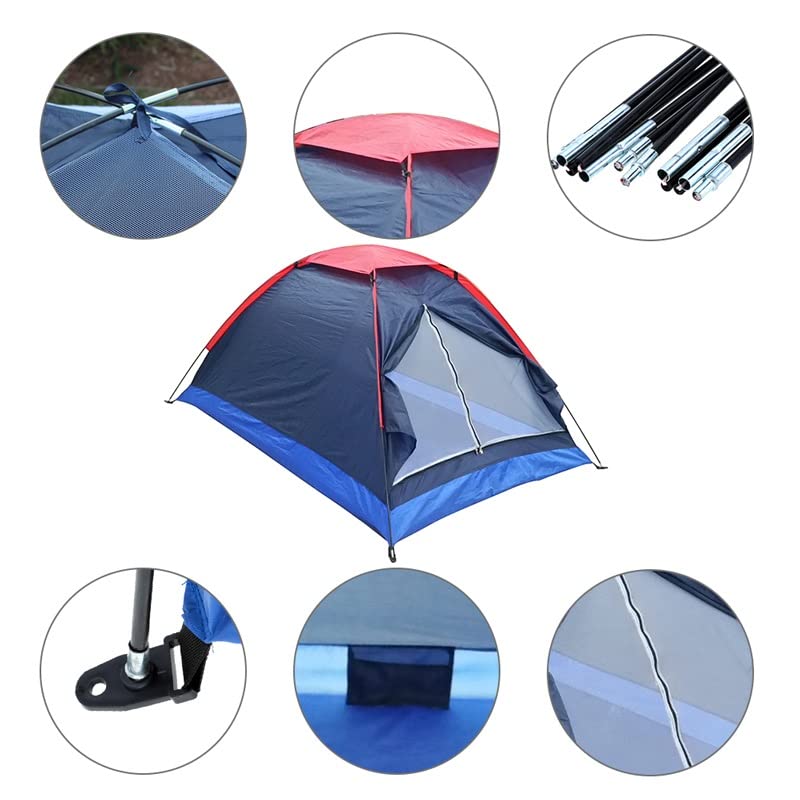 Carpa para camping de 1 persona tamaño 200x140x110 cm miniatura 4
