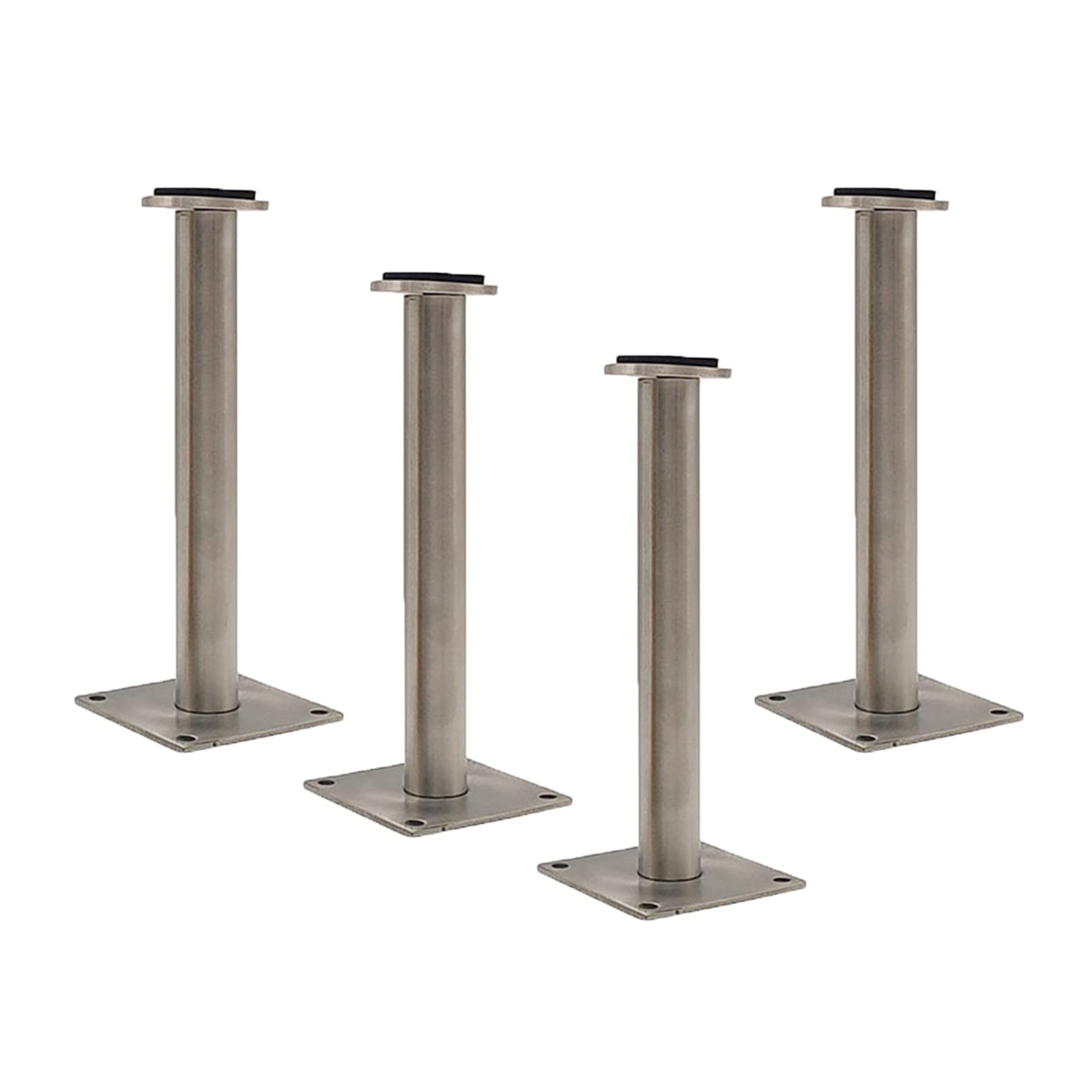 ROHCGHC furniture legs, Adjustable Furniture Feet Sofa Legs Stainless Steel Cupboard Table ?Cabinets Metal Couch Desk Silver 4 Pieces(15cm)