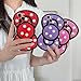 Funny 3D Cute Bow Shaped Phone Case Compatible with iPhone 16 Plus Case Non-Slip Design Soft Silicone Protective Phone Case for Girls Women Rose Red
