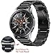 OTOPO for Galaxy Watch 3 45mm Strap/46mm Strap & Gear S3 Straps, 22mm Stainless Steel Watch Strap Replacement Bracelet for Samsung Galaxy Watch 3 45mm/46mm/Gear S3 Frontier Smart Watch - Metal Black
