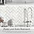 STICKGOO 10-Sheet Herringbone Tile Peel and Stick Backsplash, Dolomite White Mixed Light Gold PVC Stick on Backsplash, Self Adhesive Wall Tile for Kitchen and Bathroom