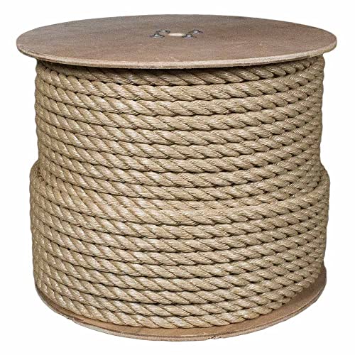Paracord Planet 3 Strand Twisted ProManila Polypropylene Rope for Landscaping and Nautical – 1 Inch (300 ft)
