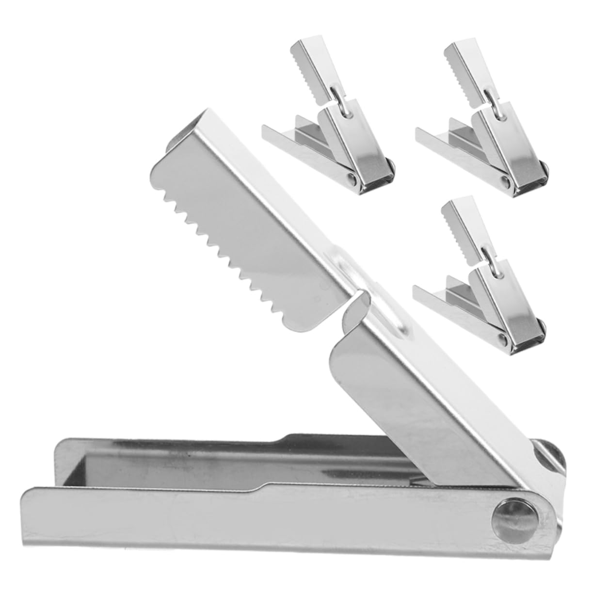 VALICLUD 4Pcs Crawfish Sheller Device Portable Stainless Steel Shrimp Peeler Ergonomic Seafood Shell Remover for Home Dining and Outdoor Activities Efficient Shelling Tool