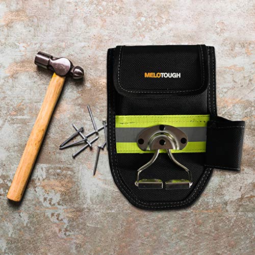 Image of MELOTOUGH Tool Belt Holder Tool Belt Hook Drill Bit Tote Hammer Holder | Multi-Function Tool Belt Hook, Tape Measure Clip, Drill Bit Tote, Hammer Loop, Fits Cordless Drills & Power Tools