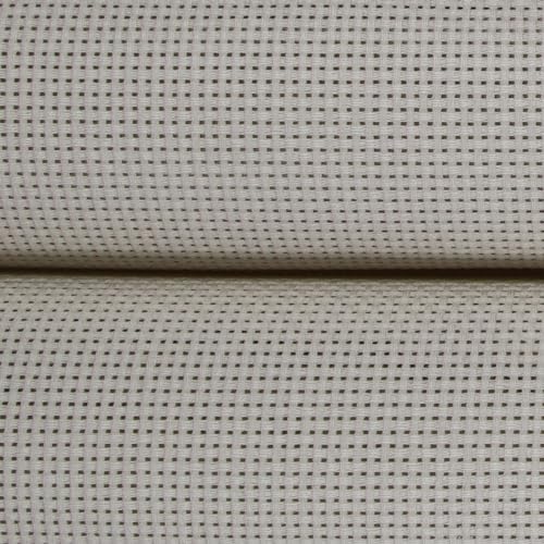 Image of KCS 59 inch x 1 Yard (93cmx149cm) 11ct Counted Cotton Aida Cloth Cross Stitch Fabric (Pearl Grey)