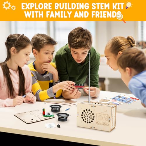 Stem Projects Toys for Boys age 8-12 12-14 Science Kit Building Own Bluetooth Speaker & FM Radio DIY Electronics Kit Science Experiments Kid 9-12 Boy Toys Birthday Gift 8 9 10 11 13 Year Old Teen Girl - Image 4