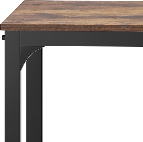 Miniatura 7 de soges Juego de mesa de comedor de 4 piezas, juego de mesa de cocina de 43.3 pulgadas para 4, juego de comedor con 2 sillas y banco con estante de