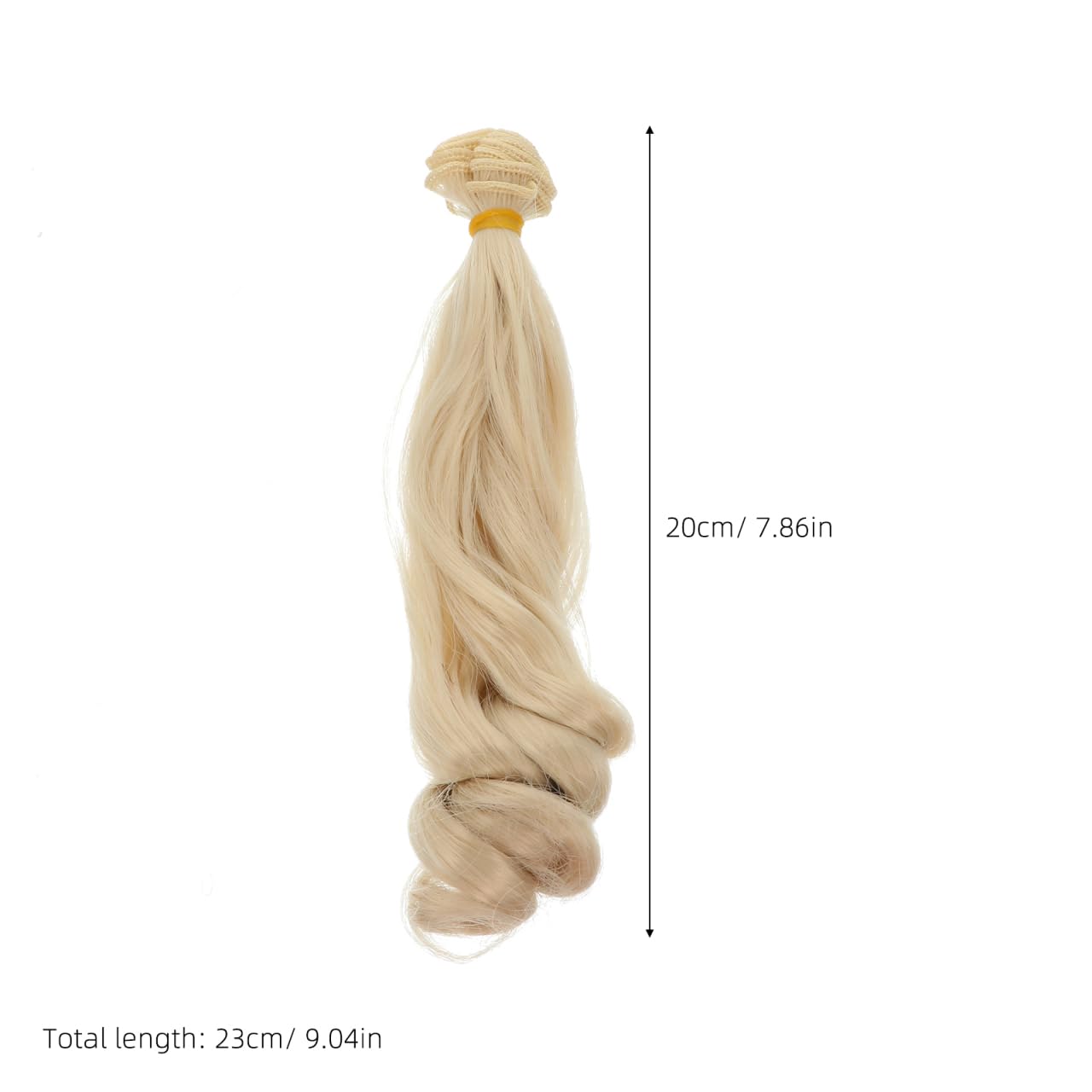 STOBOK Parrucca corta per bambole in seta ad alta temperatura resistente al calore con fascia elastica fai da te accessori per capelli delle bambole Bjd fai da te e riparazioni