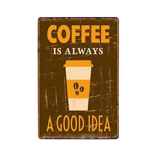 Coffee Metal Tin Sign Retro Vintage Plaque