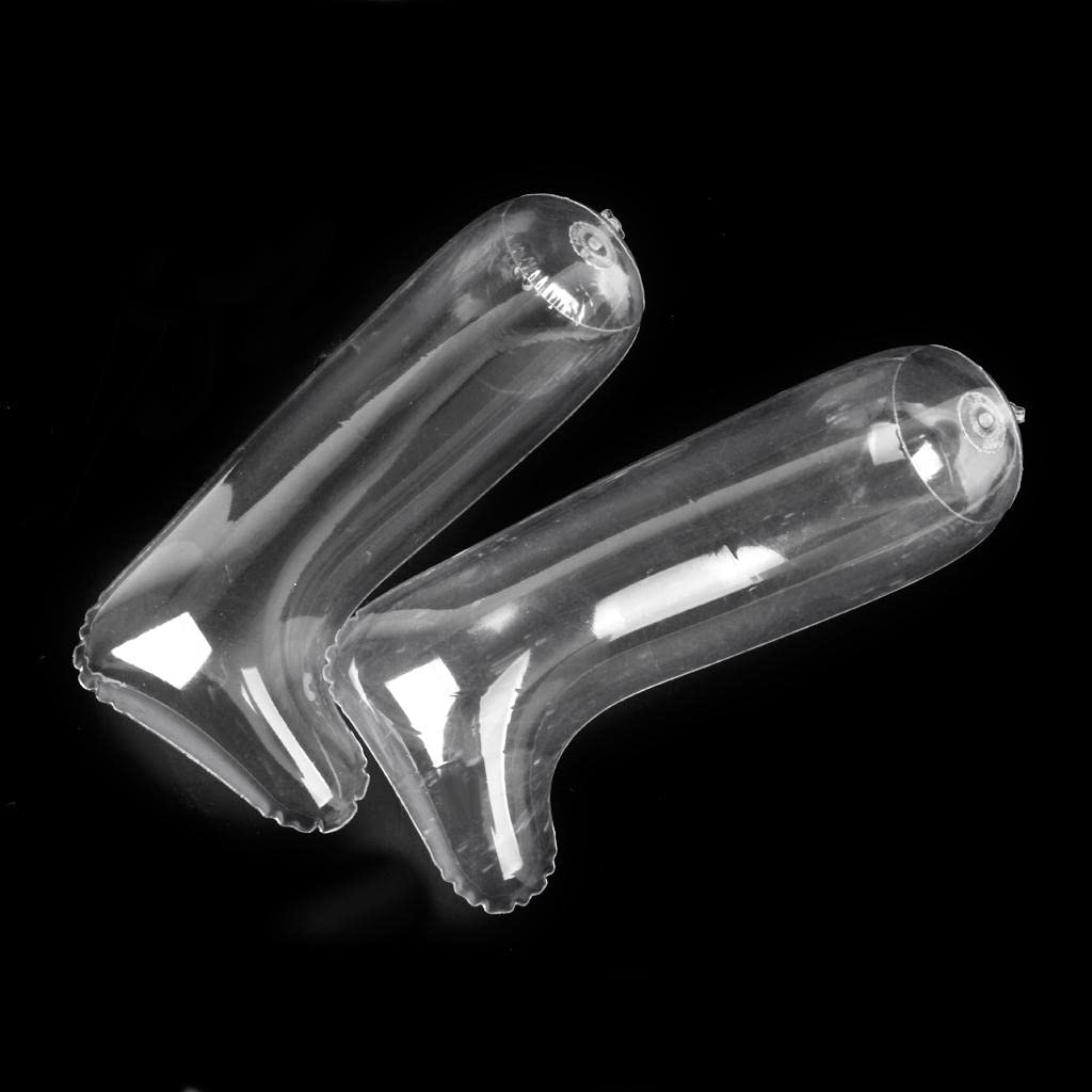 Relleno hinchable como soporte para botas, 1 par, ideal para botas de caña media y de piel, transparente