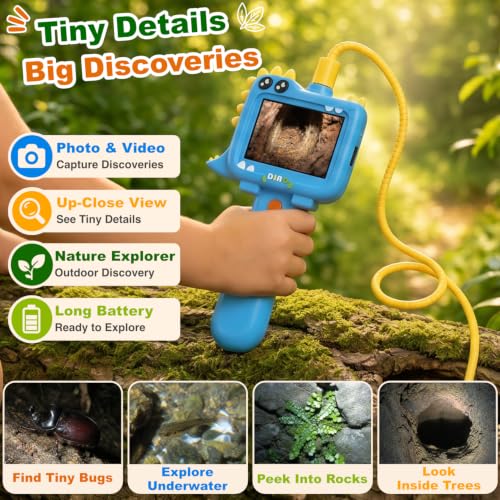 Darkant Kids Endoscope Camera Toy with Light for Kids,STEM Science Educational Toy for 3-10 Years Old Boys Girls Birthday Gift,Kids Endoscope with Light for Outdoor Adventures & Nature Discovery - Image 3