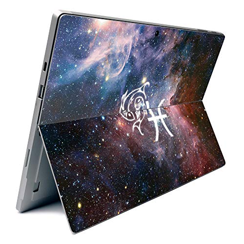 Image of MightySkins Carbon Fiber Skin for Microsoft Surface Pro 7 - Pisces | Textured Carbon Fiber Finish | Easy to Apply, Remove, and Change Styles | Made in The USA