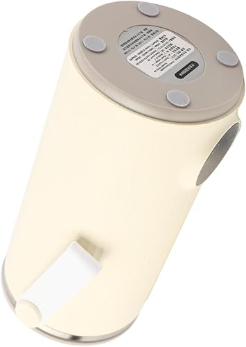 Miniatura 6 de Hervidor eléctrico de viaje, calentador de agua caliente de viaje de acero inoxidable de 13.5 fl oz, 131.0 F, recargable inalámbrica, para leche,