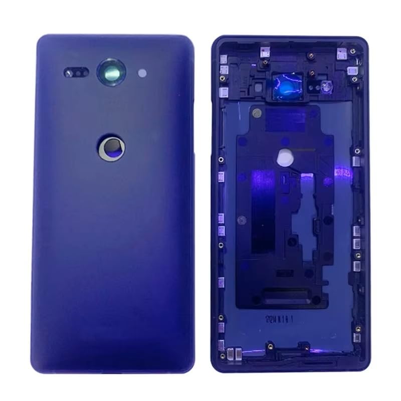 Vitre arrière pour Sony Xperia XZ2 Compact H8324 cache batterie bleu - 2