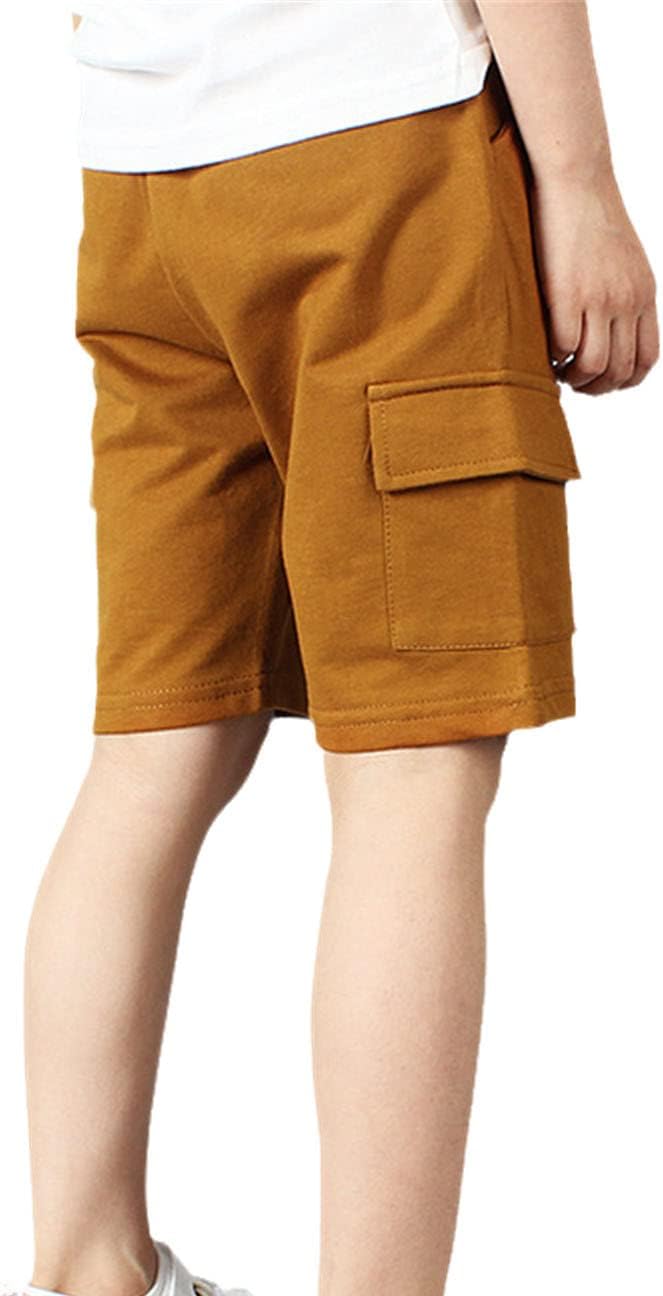 Summer Children Boys Shorts Zipper Pocket Kids Casual Knitted Shorts for Boys