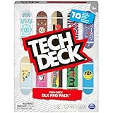 10 TABLAS COMPLETAMENTE MONTADAS: empieza una colección increíble de finger skate profesional con el paquete de 10 DLX Pro de Tech Deck. No hace falta que elijas entre tablas de Element, Primitive o Flip Skateboards, colecciónalas todas para lograr todos los mini skate