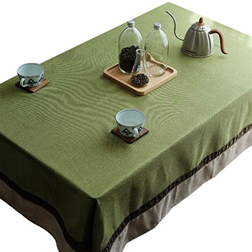 Nappe en lin rectangulaire lavable et durable pour protéger la table de cuisine